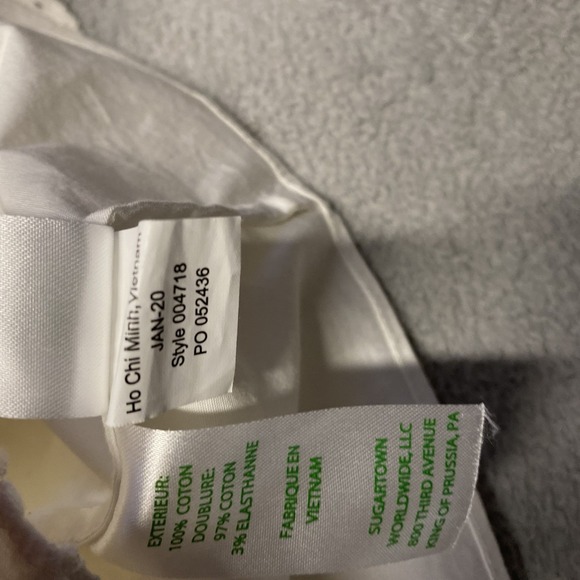 Lilly Pulitzer Dress Small Resort White Floral Eyelet Lace Ruffle Primm Dainty - Picture 9 of 11